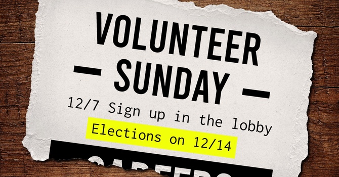 Volunteer Sunday