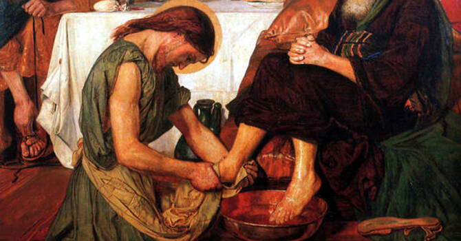 Foot Washing: never gonna happen, no way, not in a million years...times infinity image