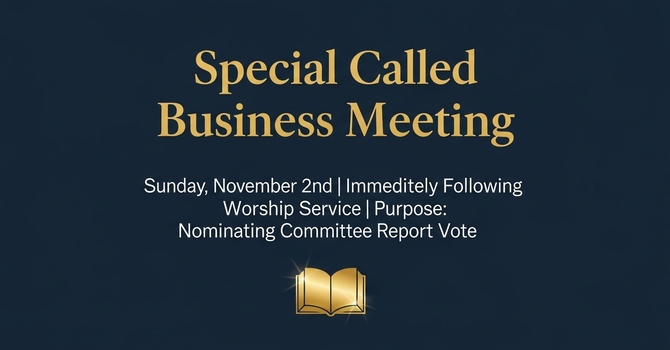 Special Called Business Meeting