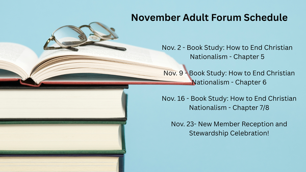 November Adult Forums