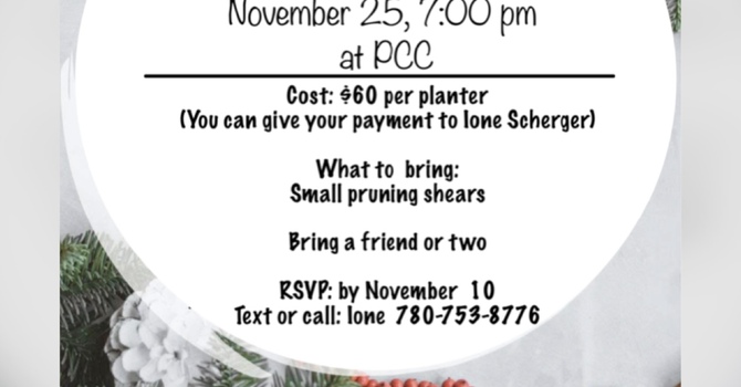 Christmas Planter Workshop