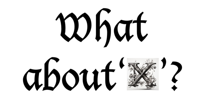 What about 'X'? image