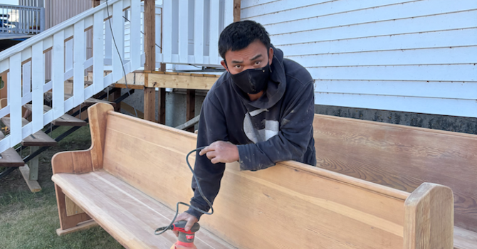 Pews Refurbishing Project Continues image