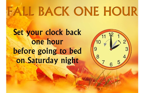 Daylight Saving Time Ends – Don’t Forget to Fall Back!