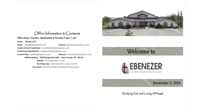 November 2, 2025 Bulletin