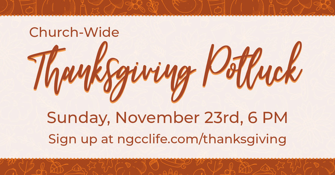 Church-Wide Thanksgiving Potluck