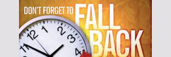 Daylight Savings Time Ends November 2nd