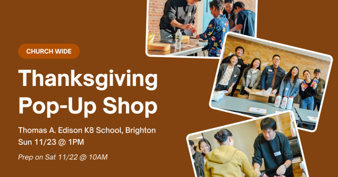 Education Initiative's Thanksgiving Pop-Up Shop
