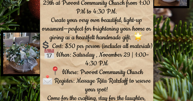 Large Twinkling Ornament Workshop