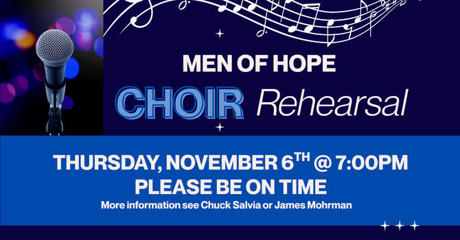 Men's Choir Rehearsal