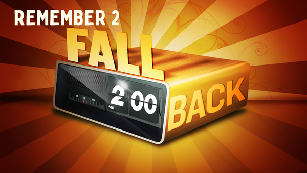 Fall Back this Weekend