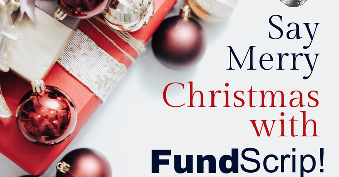 Last Fundscrip order before Christmas! image