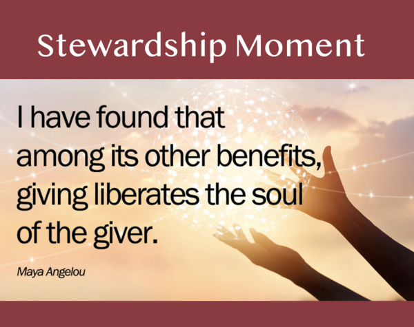 Stewardship Moment