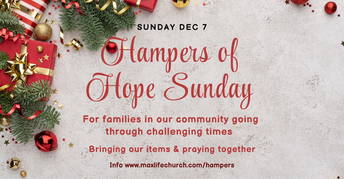 Hampers of Hope Sunday