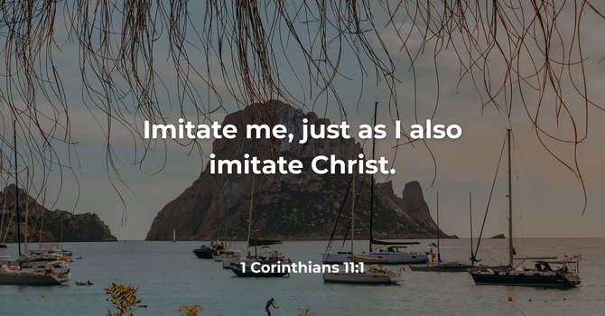 1 Corinthians 11:1 image