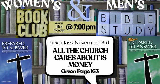 Women's Book Club/Men's Bible Study