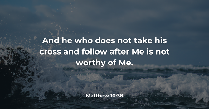 Matthew 10:38 image