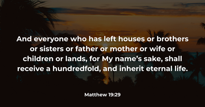 Matthew 19:29 image