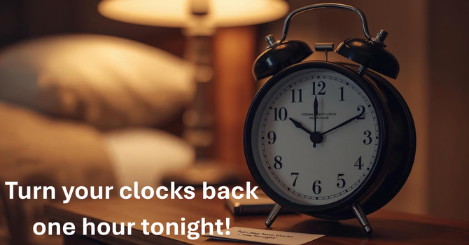 Change your clocks tonight!