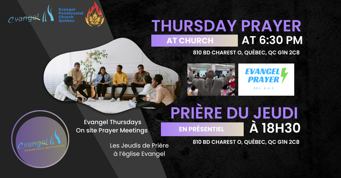 Prayer Thursday 6.30 PM