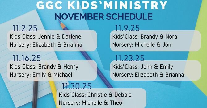 Children's Ministry Volunteer Rotation image