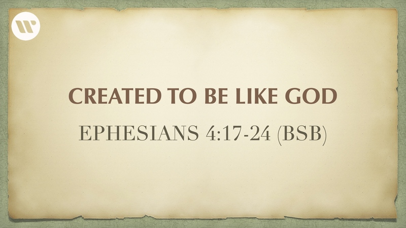 Created To Be Like god