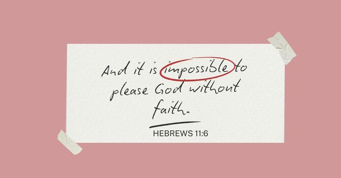 The One Thing that Pleases God! image