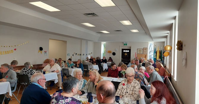 Celebration lunch with Fr. Tom and Nancy Stradwick image