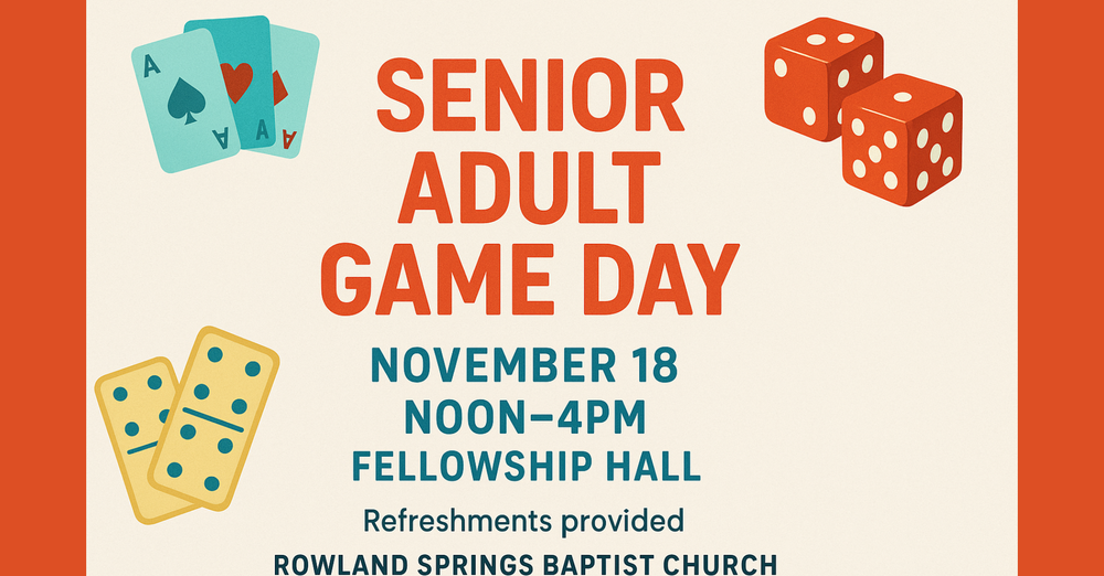 Senior Adult Game Day