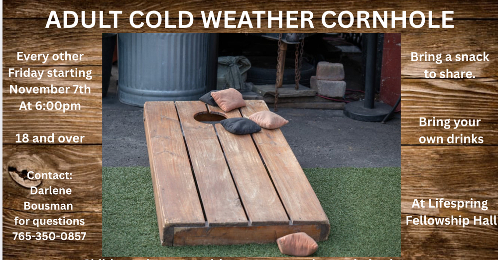 Adult Cold Weather Cornhole