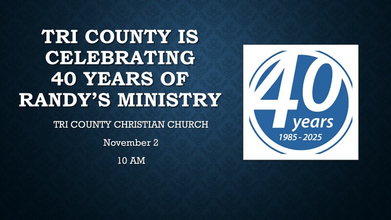 Celebrating 40 Years of Ministry