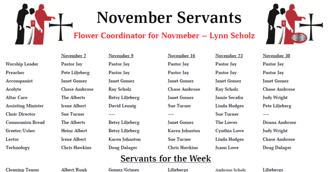 Servants - November 2025 image