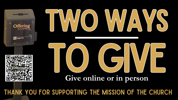 Two Ways to Give