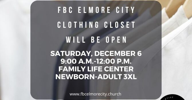 Clothing Closet Open