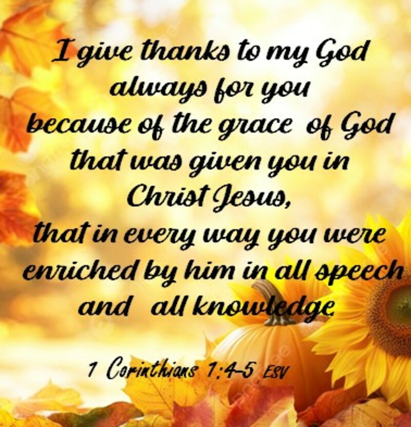 Thankful for God's Grace