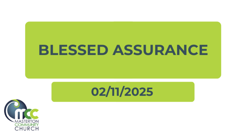 Blessed assurance