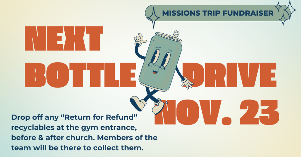 Next Bottle Drive Nov. 25