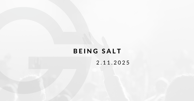 Being Salt