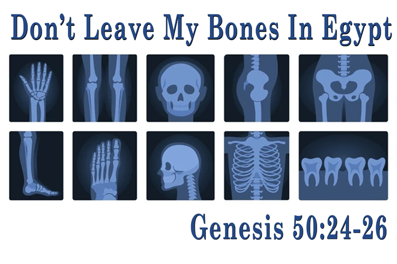 Don't Leave My Bones in Egypt