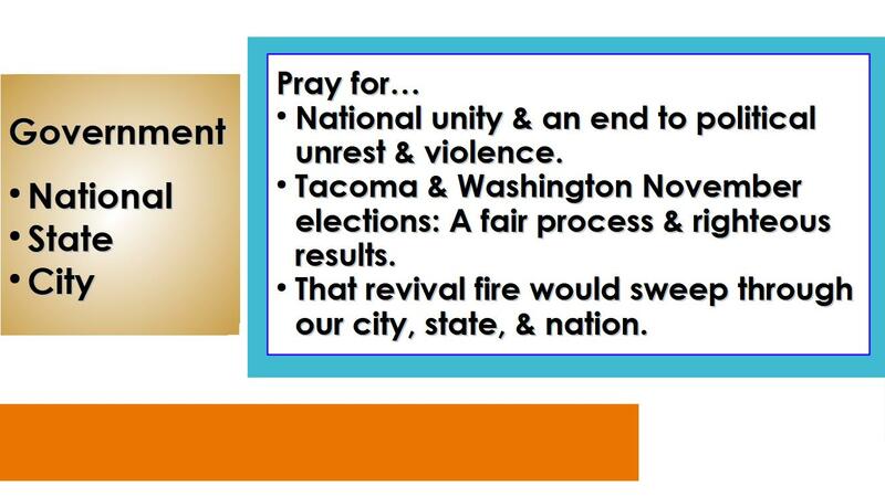 November Prayer Meeting & Communion Message