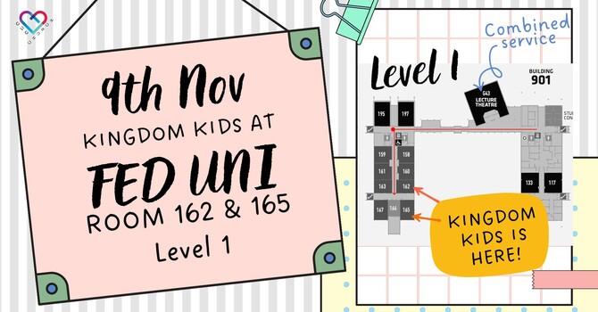 KINGDOM KIDS WILL BE GATHERING @ FEDERATION UNIVERSITY ON NOVEMBER 9TH image