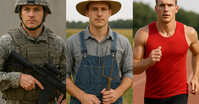 Soldier, Athlete, Farmer
