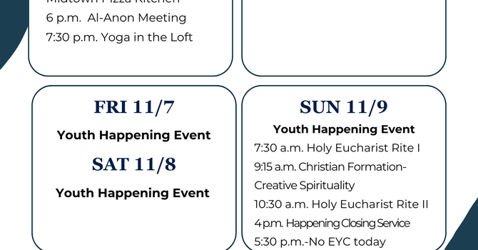 This Week at a Glance