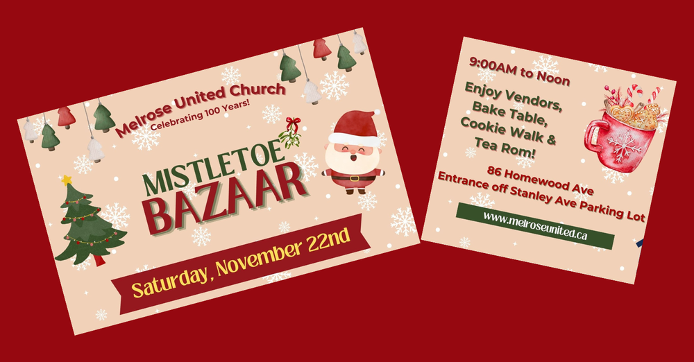 Mistletoe Bazaar at Melrose United Church