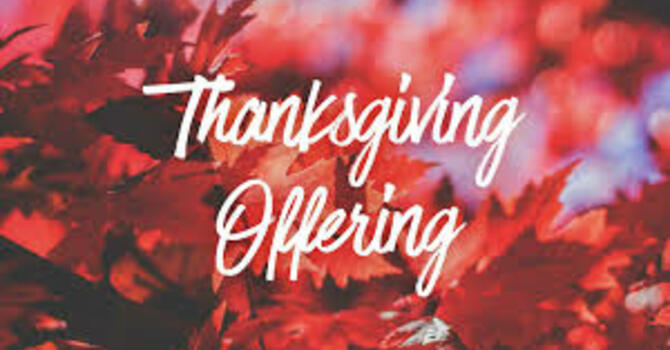 Thanksgiving Offering
