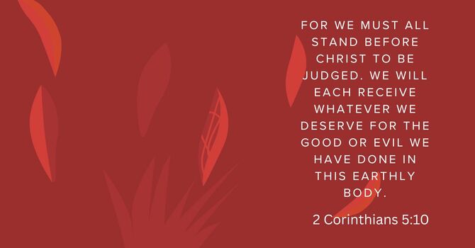 The Judgment Seat of Christ image