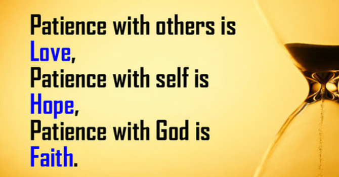 The Power of Patience - Wednesday, 11/05/2025