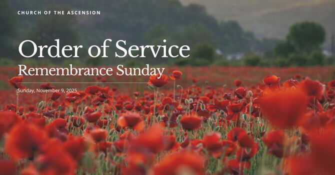 Order of Service: Sunday, November 9