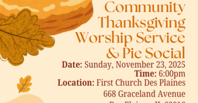 Community Thanksgiving Worship 