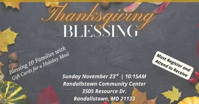 Thanksgiving Blessing Sunday
